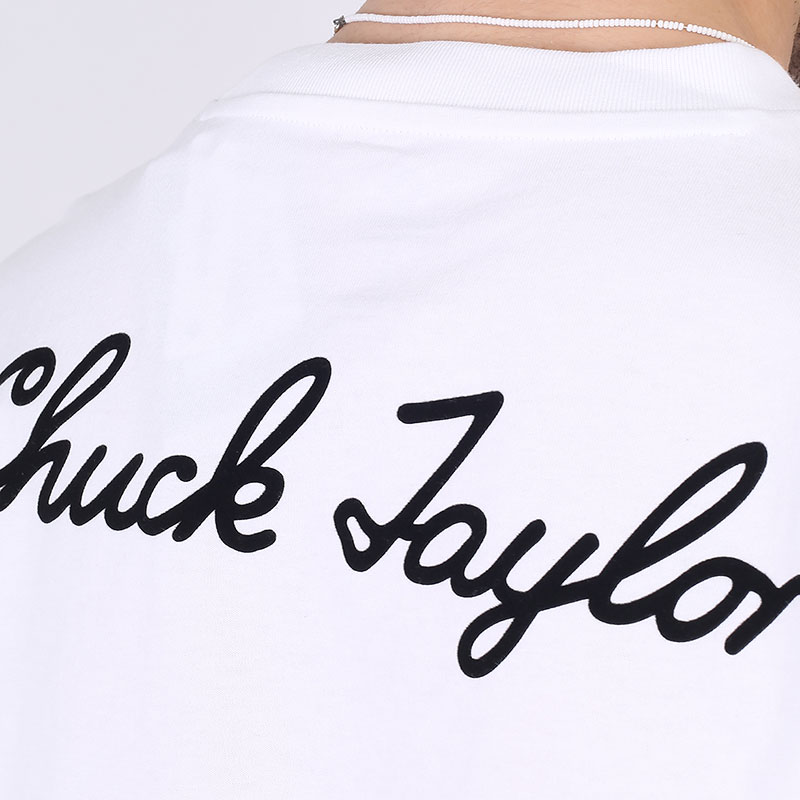 мужская белая футболка Converse Chuck Taylor Tee 10020931102 - цена, описание, фото 5